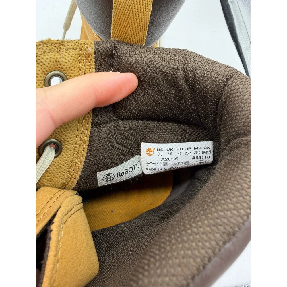 Timberland Skyla Bay Wheat Nubuck High Top Sneakers Womens 9.5
